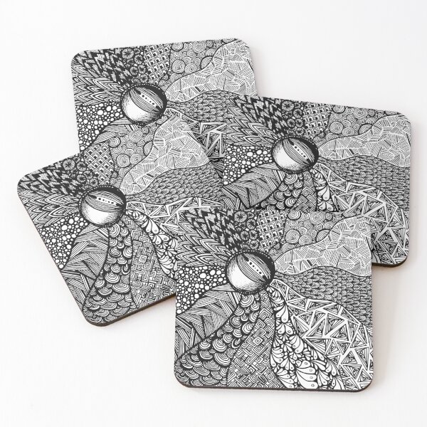 Item preview, Mandala zentangle and doodle of living patterns designed and sold by NakaArt.