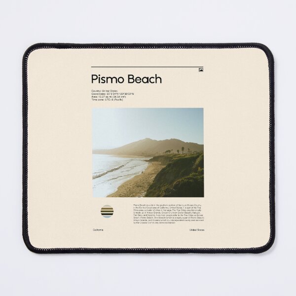 Item preview, Visit Pismo Beach, United States (Travel poster) designed and sold by RabbitK.