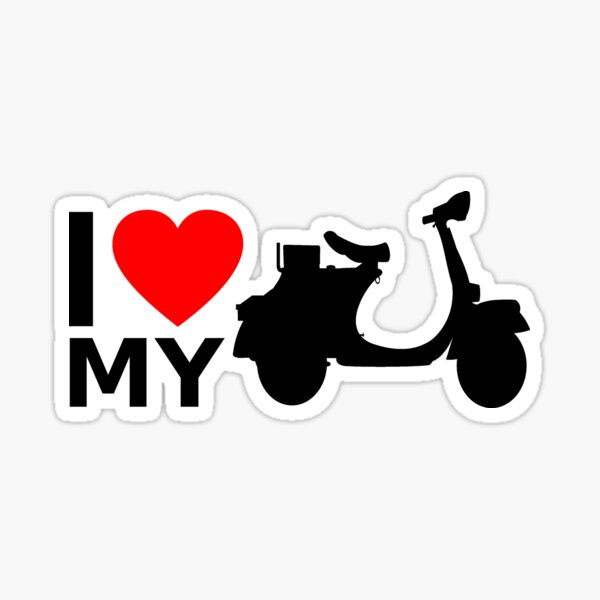 Love My Vespa Stickers for Sale