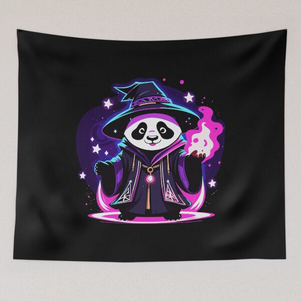 Item preview, Panda Witch Casting a Halloween Spell designed and sold by HoruXtore.