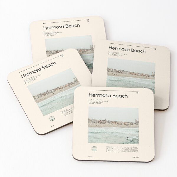 Item preview, Visit Hermosa Beach, United States (Travel poster) designed and sold by RabbitK.