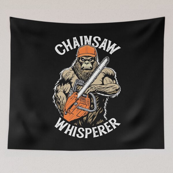 Item preview, Bigfoot Chainsaw Whisperer Lumberjack Funny Sasquatch Logger designed and sold by GrandeDuc.