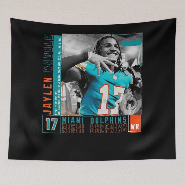 Item preview, Jaylen sport Waddle Football Edit Tapestries Dolphins designed and sold by olympianies.
