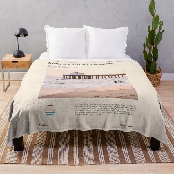 Item preview, Visit Manhattan Beach, United States (Travel poster) designed and sold by RabbitK.