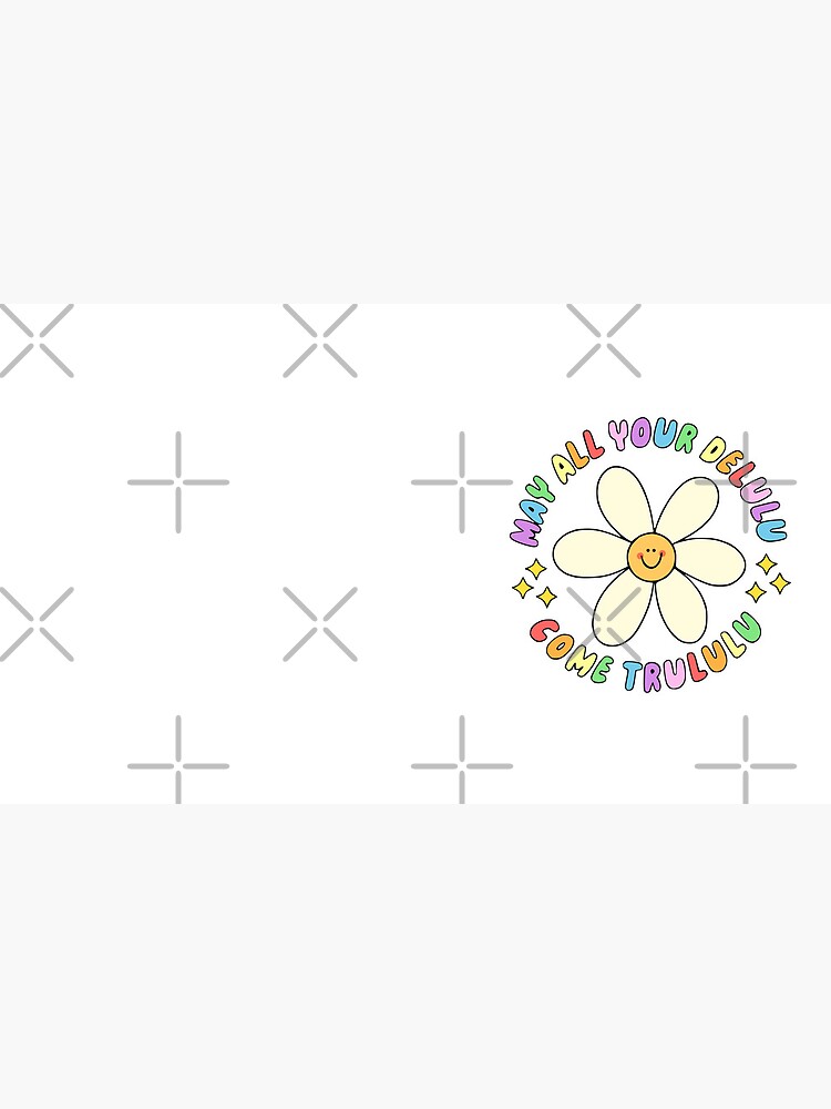 Imagen 6 de 6, Taza de café con la obra Que todo tu delulu se vuelva trululu. Linda flor, color del arco iris., diseñada y vendida por TryinMyBestClub.
