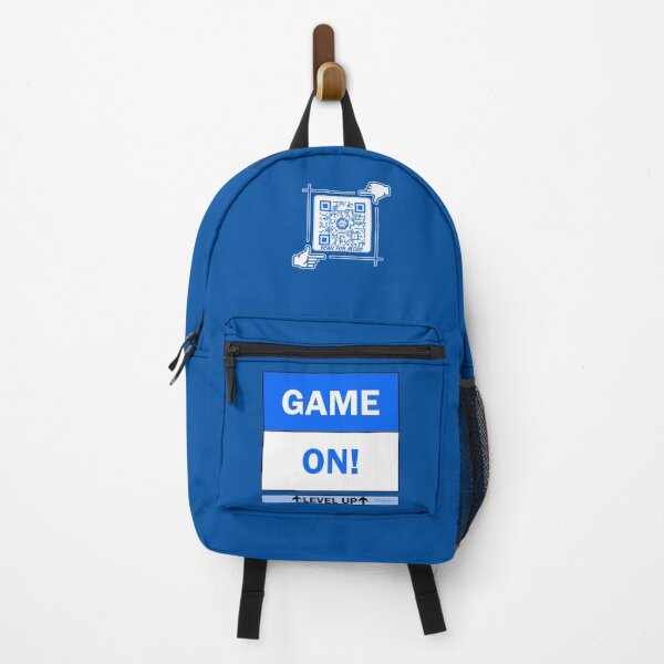 Item preview, Game On! - Level UP Gaming Logo V4 (Blue/White) designed and sold by Visual Resolutions.