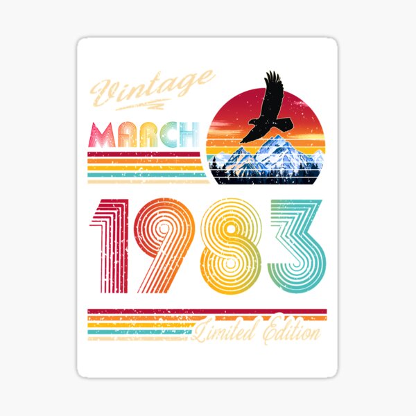 Vintage 1983 birthday, Made in 1983 Limited Edition 11152383