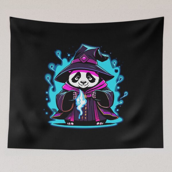 Item preview, Witch Panda Creating Halloween Magic designed and sold by HoruXtore.