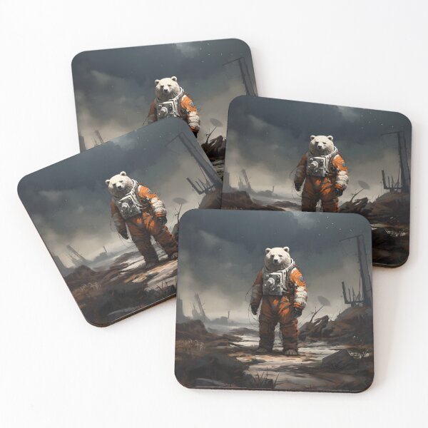 Item preview, A bear is in space suit, standing in the dirt designed and sold by Nickyayee.