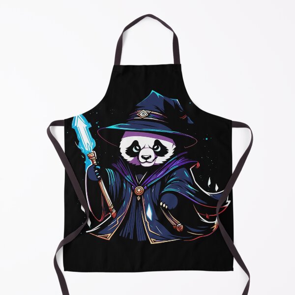 Item preview, Dark Panda Witch Casting a Halloween Spell designed and sold by HoruXtore.