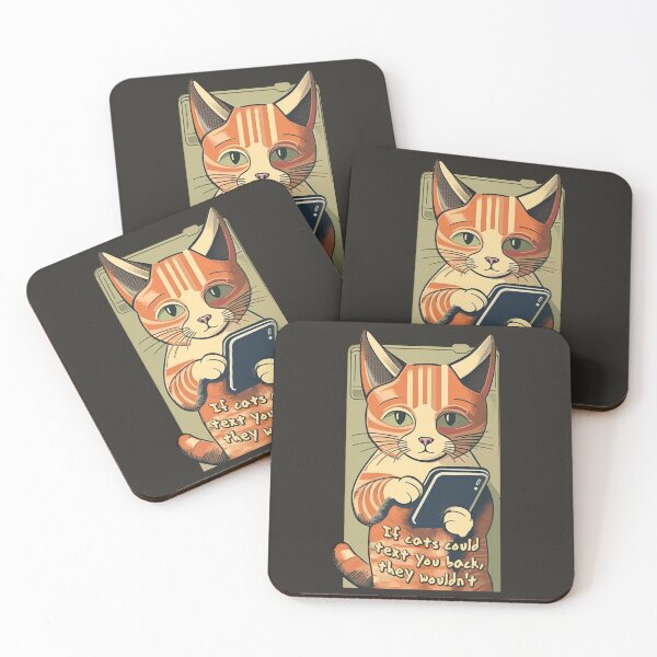 Item preview, If cats could text you back, they wouldn't (#01) [Create a set!] designed and sold by SolidEarthArt.