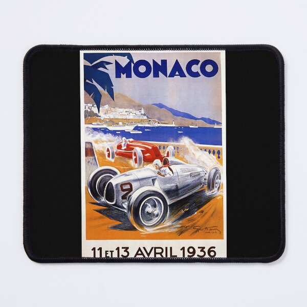 Item preview, Vintage Monaco Grand Prix Poster 1936 designed and sold by Hoorahville.