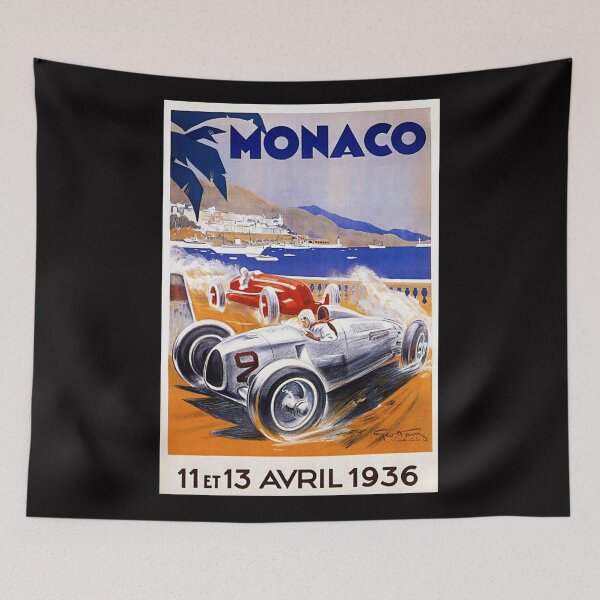 Item preview, Vintage Monaco Grand Prix Poster 1936  designed and sold by Hoorahville.