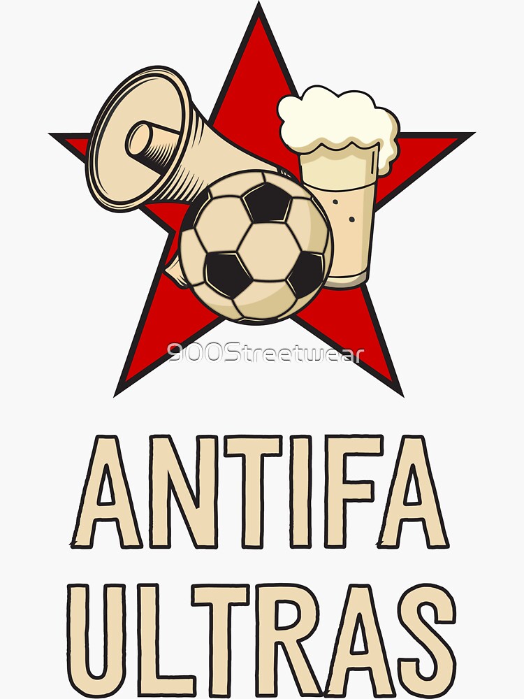 ANTIFA ULTRAS! Sticker for Sale by 900Streetwear