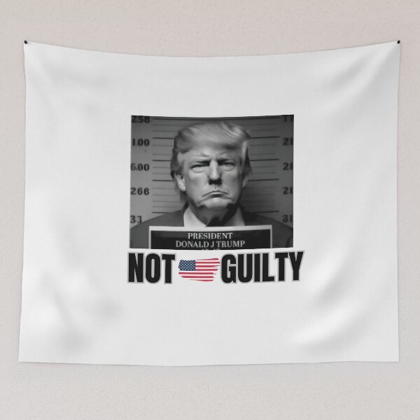 Item preview, Not Guilty, Free Trump designed and sold by GalaxyGraffiti.