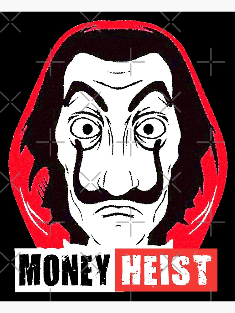 Money Heist Title with Dali Mask La Casa De Papel Design Vector Netflix  Film Editorial Image - Illustration of action, bank: 234479305