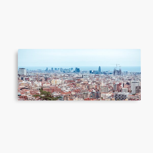 Barcelona cityline Canvas Print