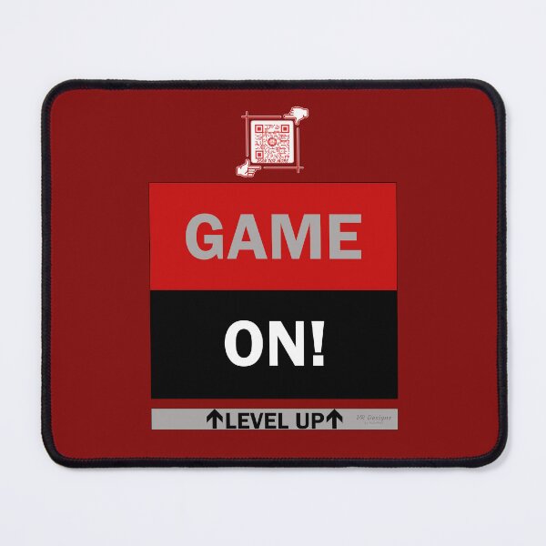 Item preview, Game On! - Level UP Gaming Logo V4 (Red/Black/Gray) designed and sold by Visual Resolutions.