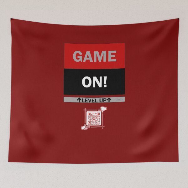 Item preview, Game On! - Level UP Gaming Logo V4 (Red/Black/Gray) designed and sold by Visual Resolutions.