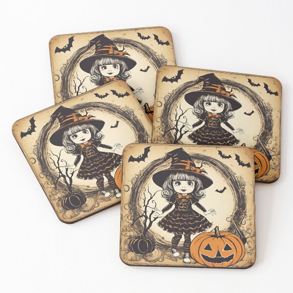 Item preview, Halloween girl in costume designed and sold by RetroNibylander.