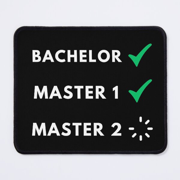 Item preview, Bachelor done, master 1 done, master 2 loading, master degree designed and sold by NoetherSym.