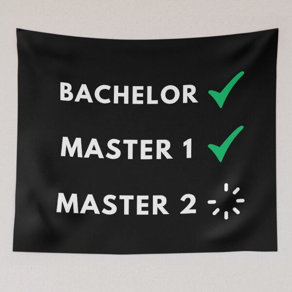 Item preview, Bachelor done, master 1 done, master 2 loading, master degree designed and sold by NoetherSym.