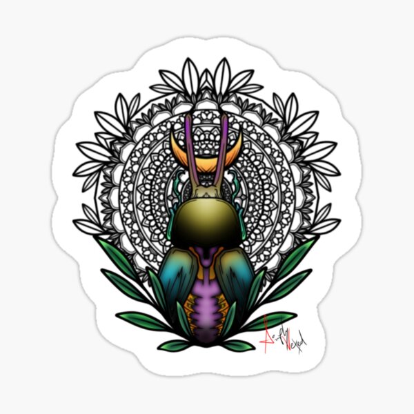 Item preview, Mandala Beetle  designed and sold by SinplyVexxInk.