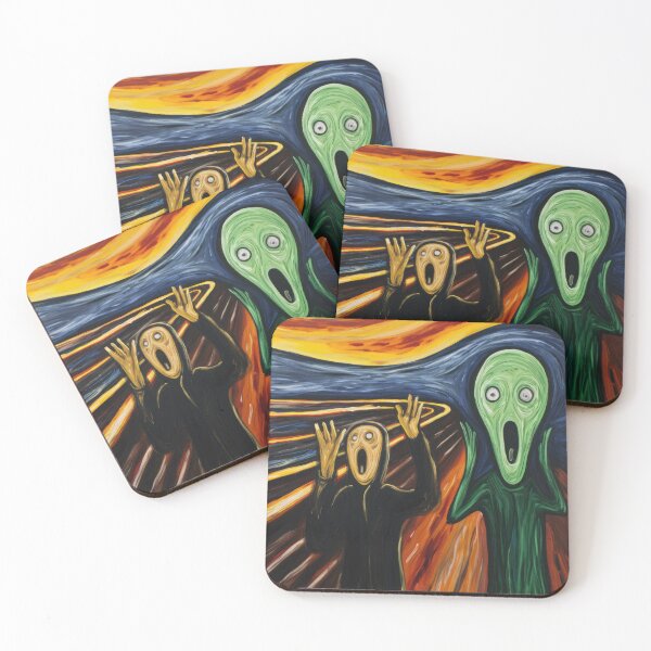 Aperçu de l'œuvre Cri d'OVNI extraterrestre d'Edvard Munch créée et vendue par VisionDuke.