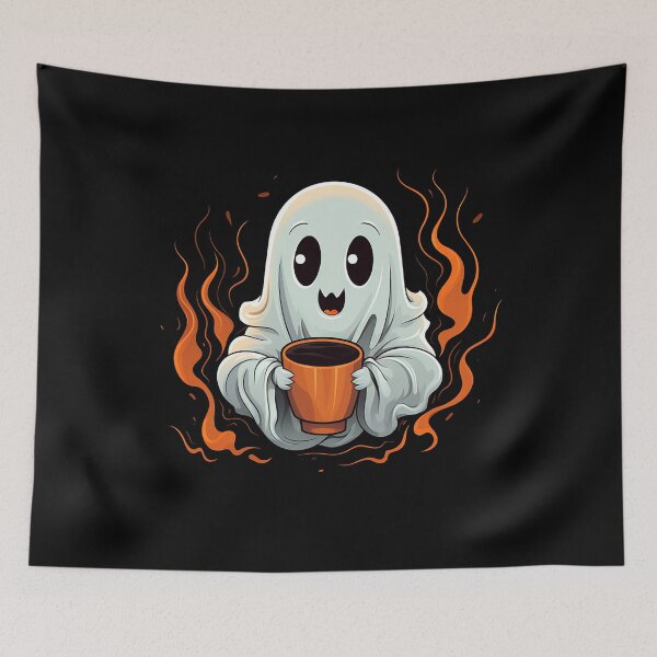 Item preview, To drink coffee with a ghost - No coffee no workee - Just give me coffee - A day without coffee is kidding designed and sold by JansenGS.