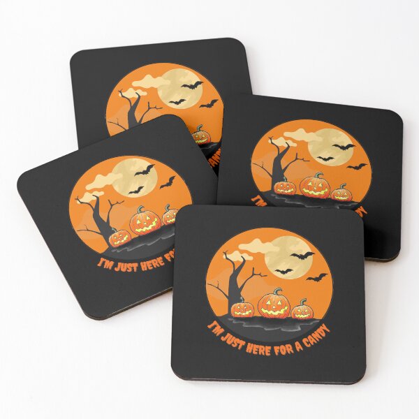 Item preview, Halloween three pumpkins, Im just here for a candy, no 21 designed and sold by mon-artist.
