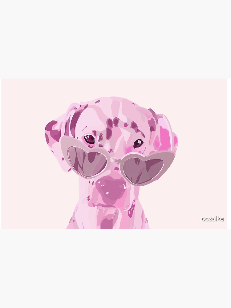 Designer laptop sleeve Pink Dalmatian Abstract Print by The 13 Prints - Buy  on