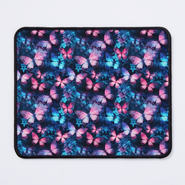 Item preview, Blue & Pink Butterfly Composite Overlay Pattern #1 designed and sold by ARTficiallyAnon.