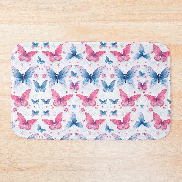 Item preview, Blue & Pink Butterfly Composite Overlay Pattern #2 designed and sold by ARTficiallyAnon.