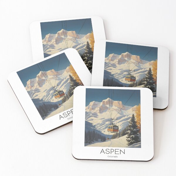 Item preview, A Vintage Travel Illustration of Aspen - Colorado - US  designed and sold by GoodOldVintage.
