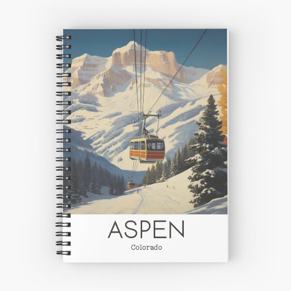 Item preview, A Vintage Travel Illustration of Aspen - Colorado - US  designed and sold by GoodOldVintage.