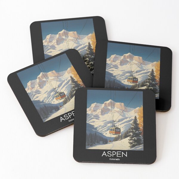 Item preview, A Vintage Travel Illustration of Aspen - Colorado - US  designed and sold by GoodOldVintage.