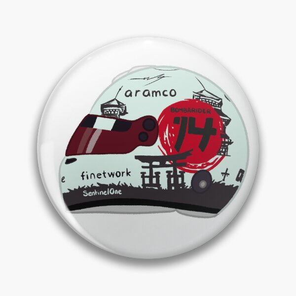 Aperçu de l'œuvre Casque Fernando Alonso 2023 Suzuka créée et vendue par OriDraws.