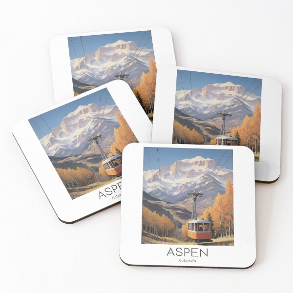 Item preview, A Vintage Travel Illustration of Aspen - Colorado - US  designed and sold by GoodOldVintage.