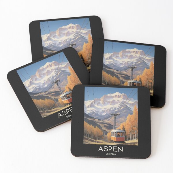 Item preview, A Vintage Travel Illustration of Aspen - Colorado - US  designed and sold by GoodOldVintage.