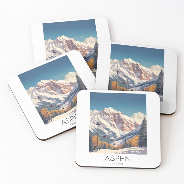 Item preview, A Vintage Travel Illustration of Aspen - Colorado - US  designed and sold by GoodOldVintage.
