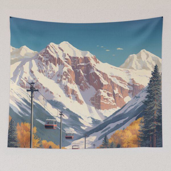 Item preview, A Vintage Travel Illustration of Aspen - Colorado - US  designed and sold by GoodOldVintage.