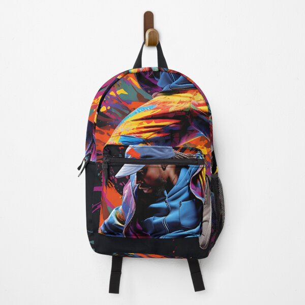 Item preview, Colourful Hip Hop R&B Dancer Black Background designed and sold by PioneerX1.