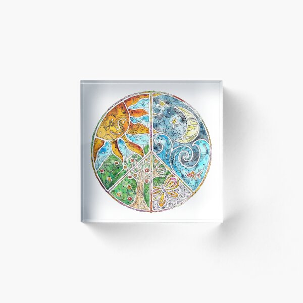 Peace Acrylic Block
