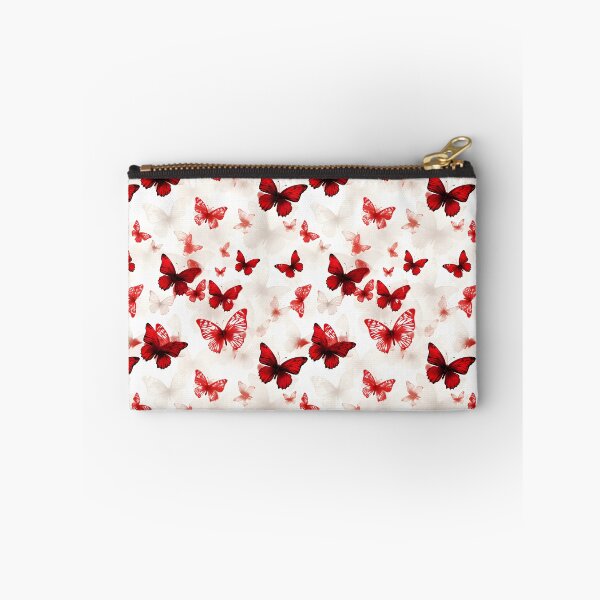 Item preview, Cherry Red & Off-White Butterfly Composite Overlay Pattern #3 designed and sold by ARTficiallyAnon.