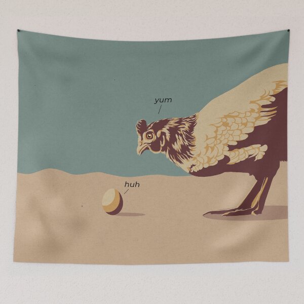 Item preview, Chicken and egg designed and sold by Captain Chromatic.