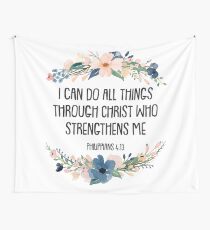 Philippians 4:13 Wall Tapestry