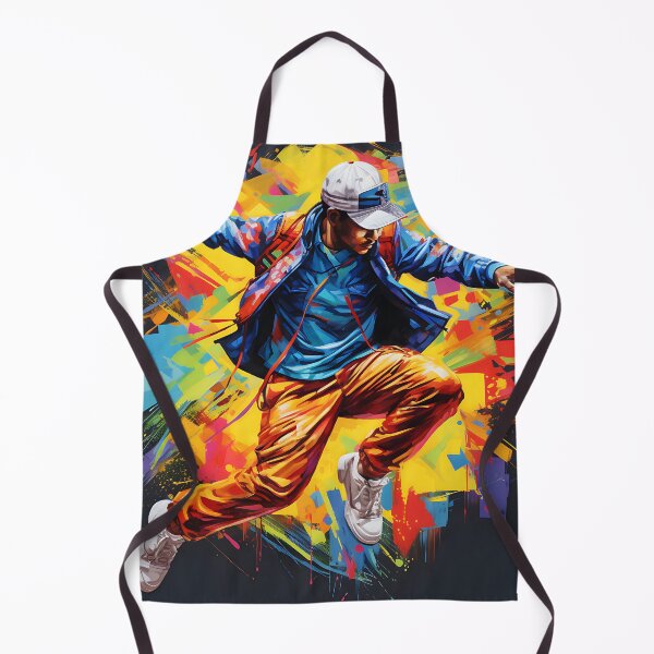 Item preview, Colourful Hip Hop R&B Dancer Black Background designed and sold by PioneerX1.