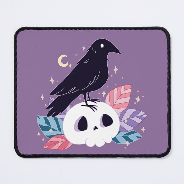 Item preview, Cute halloween crow on a skull designed and sold by Yaragold.