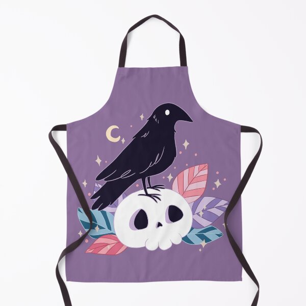 Item preview, Cute halloween crow on a skull designed and sold by Yaragold.