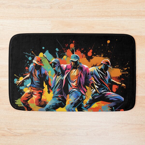 Item preview, Colourful Hip Hop R&B Dancers Black Background designed and sold by PioneerX1.